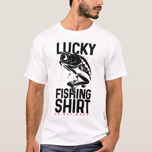 Lucky Fishing Shirt Do Not Wash – Funny Angler Sup (Voorkant)