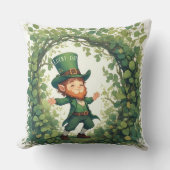 Lucky Forest Woodland Magical Leprechaun Nursery  Kussen (Voorkant)