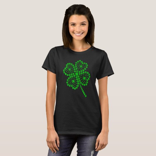 Lucky Four Leaf C Happy St Patrick Day Matching Fa T-shirt (Voorkant volledig)