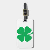 Lucky Four Leaf Clover-Bagagelabels Bagagelabel (Voorkant verticaal)