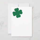 Lucky Four Leaf Clover Bedankkaart (Voorkant)