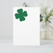 Lucky Four Leaf Clover Bedankkaart (Staand voorkant)