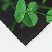 Lucky Four Leaf Clover Blanket Fleece Deken (Hoek)