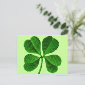 Lucky Four Leaf Clover Briefkaart (Staand voorkant)