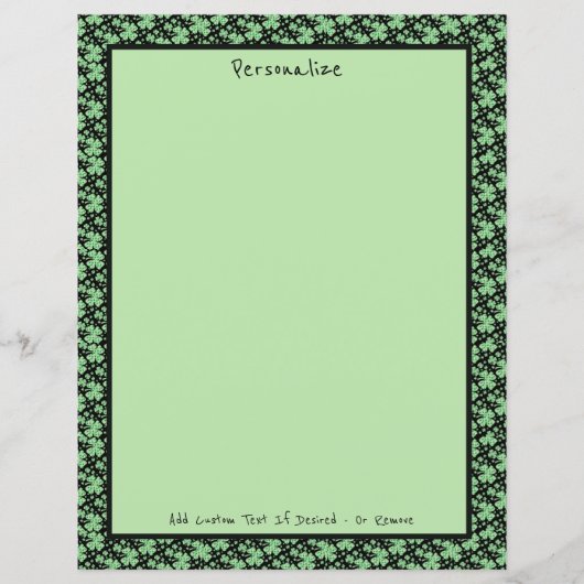 Lucky Four Leaf Clover Charm personaliseert (Voorkant)