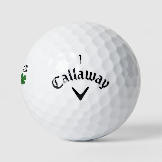 Lucky Four Leaf Clover gepersonaliseerd Golfballen (Logo)