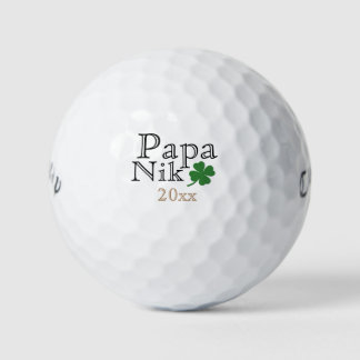 Lucky Four Leaf Clover gepersonaliseerd Golfballen