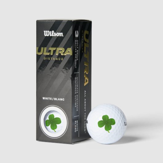 Lucky Four-Leaf Clover Golfballen (Verpakking)