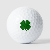 Lucky Four Leaf Clover Green Minimalist Iers Golfballen (Voorkant)