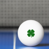 Lucky Four Leaf Clover Green Minimalist Iers Pingpongbal (Net)