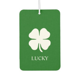 Lucky Four Leaf Clover Green Stripe Pine Iers Luchtverfrisser