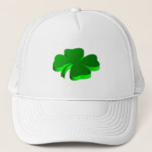 Lucky Four Leaf Clover Green Symbol Good Luck Trucker Pet (Voorkant)