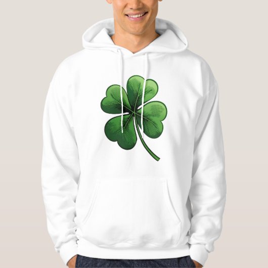 Lucky Four-Leaf Clover Hoodie (Voorkant)