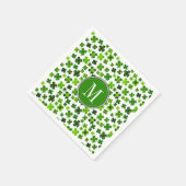 Lucky Four Leaf Clover Irish Saint Patrick's Day Servet (Hoek)