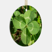 Lucky Four Leaf Clover Keramisch Ornament (Rechts)