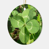 Lucky Four Leaf Clover Keramisch Ornament (Links)