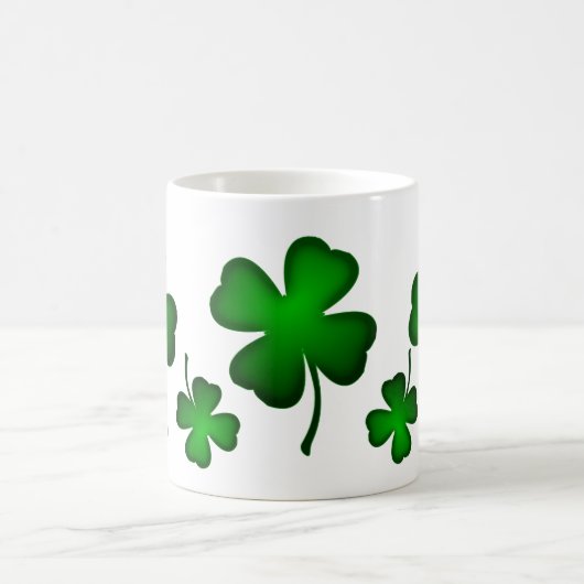 Lucky Four Leaf Clover Koffiemok (Center)