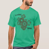 Lucky Four Leaf Clover- Lucky Irish T-shirt (Voorkant)