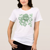Lucky Four Leaf Clover- Lucky Irish Tri-Blend Shirt (Voorkant)