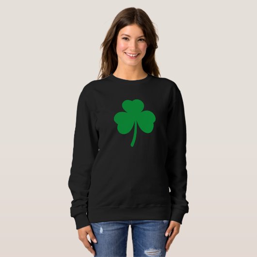 Lucky Four Leaf Clover man vrouw Unisex T-shirt (Voorkant volledig)
