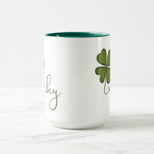 Lucky Four Leaf Clover Mok (Midden)