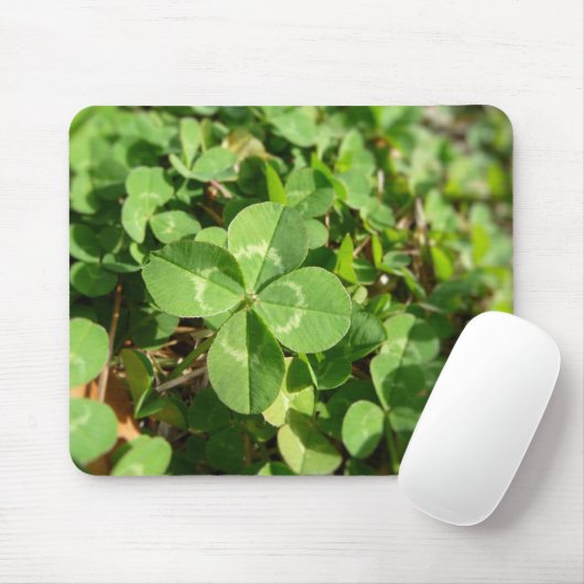 Lucky Four Leaf Clover Muismat (Met muis)