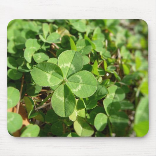 Lucky Four Leaf Clover Muismat (Voorkant)