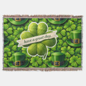 Lucky four leaf clover Saint Patrick's Day Patrick Deken (Voorkant)