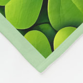 Lucky four leaf clover Saint Patrick's Day Patrick Fleece Deken (Hoek)