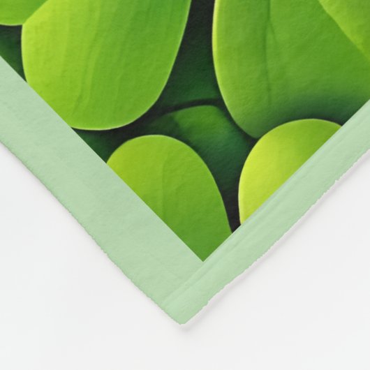 Lucky four leaf clover Saint Patrick's Day Patrick Fleece Deken (Hoek)