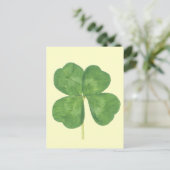 Lucky Four-Leaf Clover Shamrock Briefkaart (Staand voorkant)