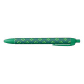 Lucky four leaf clover shamrock zwarte inkt pen (Bodem)