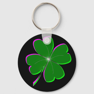 Lucky Four Leaf Clover Sleutelhanger