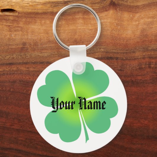  Lucky Four Leaf Clover-Sleutelhanger Sleutelhanger (Voorkant)