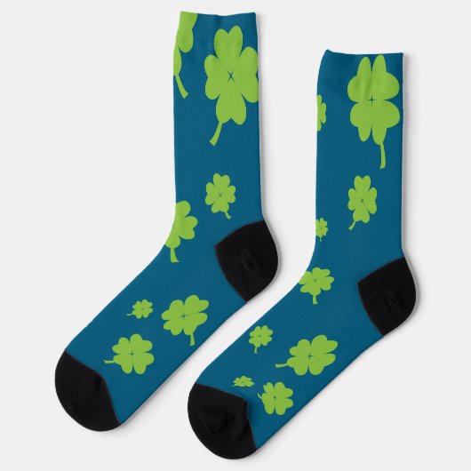 Lucky Four Leaf Clover socks St. Patty’s day Sokken (Links)