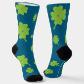 Lucky Four Leaf Clover socks St. Patty’s day Sokken (Gebogen)