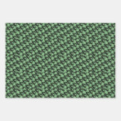 Lucky Four Leaf Clover St. Patrick Irish Inpakpapier Vel (Voorkant 3)