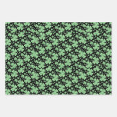 Lucky Four Leaf Clover St. Patrick Irish Inpakpapier Vel (Voorkant 2)