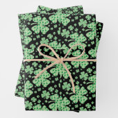 Lucky Four Leaf Clover St. Patrick Irish Inpakpapier Vel (In situ)