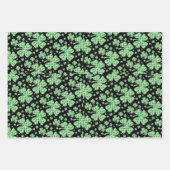 Lucky Four Leaf Clover St. Patrick Irish Inpakpapier Vel (Voorkant)