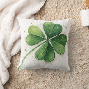 Lucky Four Leaf Clover St Patrick's Day Kussen