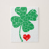 Lucky Four Leaf Clover - St Patrick's Day Legpuzzel (Verticaal)