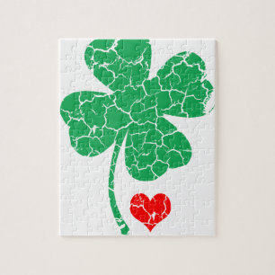 Lucky Four Leaf Clover - St Patrick's Day Legpuzzel