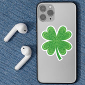 Lucky Four Leaf Clover St Patrick's Day Sticker