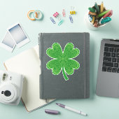 Lucky Four Leaf Clover St Patrick's Day Sticker (iPad Cover)