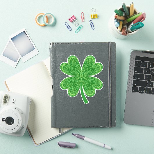 Lucky Four Leaf Clover St Patrick's Day Sticker (iPad Cover)
