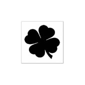 Lucky Four Leaf Clover Stamp Rubberstempel (Afrduk)