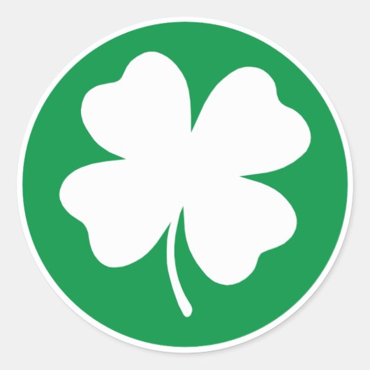 Lucky Four Leaf Clover Stickers (Voorkant)