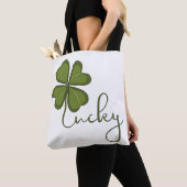 Lucky Four Leaf Clover Tote Bag (Dichtbij)