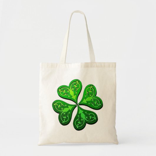 Lucky Four-Leaf Clover Tote Bag (Voorkant)